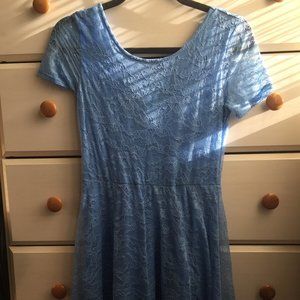 Forever 21  Blue Lace Dress-Size 6